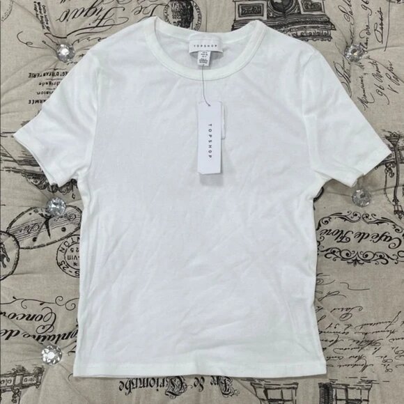 Topshop Shrunken Everyday Tee - Picture 3 of 15